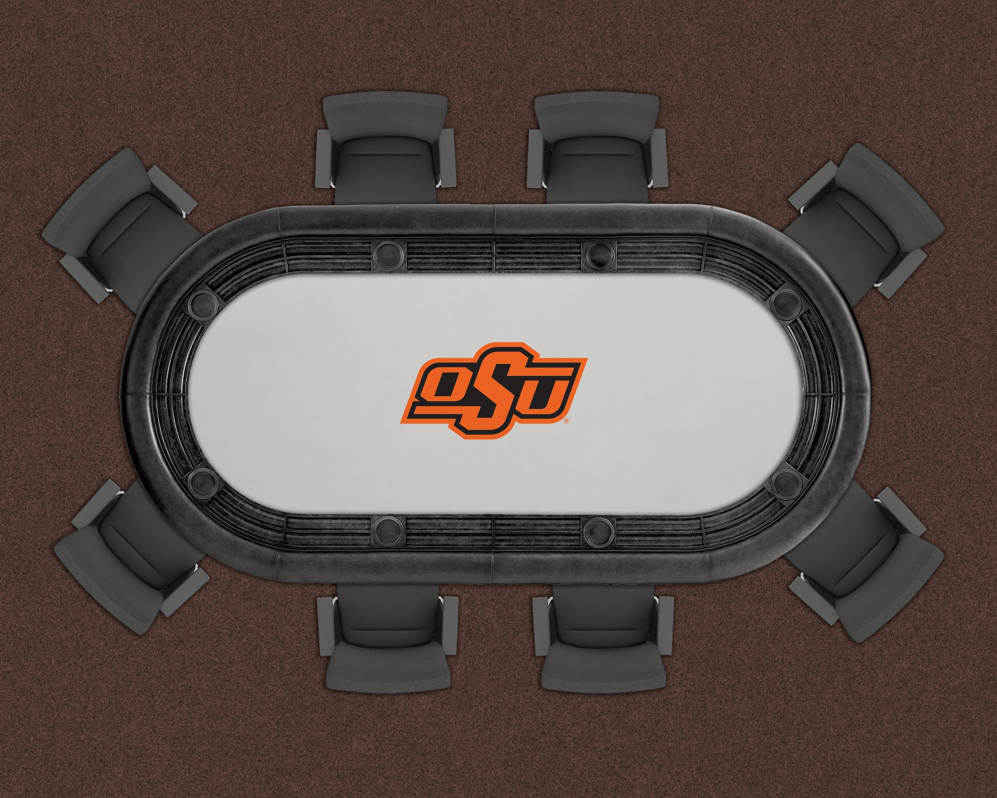 Oklahoma State Cowboys Custom Poker Table Replacement Felt LIFESTYLE
