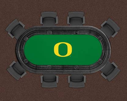 Oregon Ducks Custom Poker Table Replacement Felt LIFESTYLE