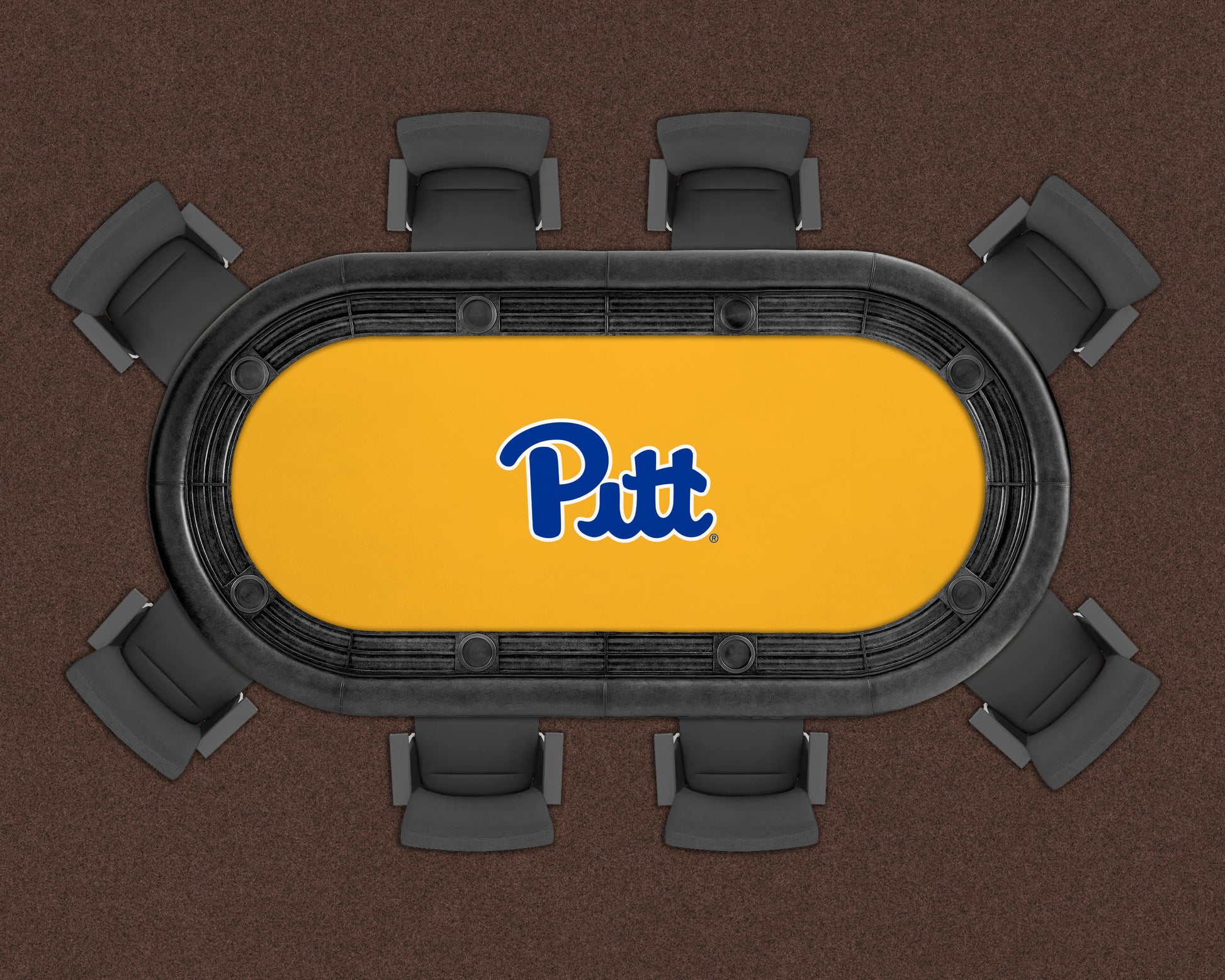 Pittsburgh Panthers Custom Poker Table Replacement Felt LIFESTYLE