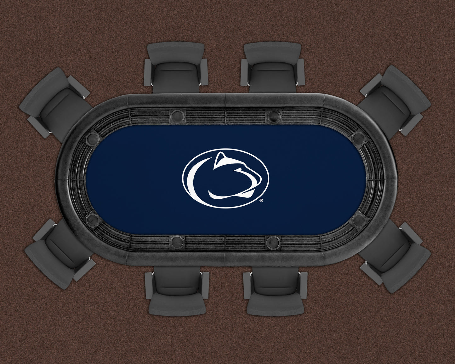 Penn State Nittany Lions Custom Poker Table Replacement Felt LIFESTYLE