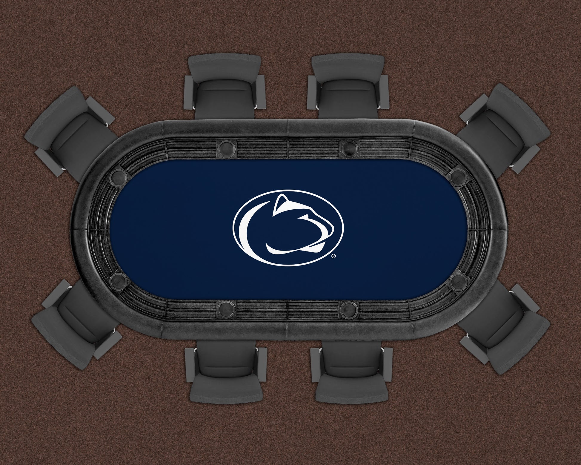 Penn State Nittany Lions Custom Poker Table Replacement Felt LIFESTYLE