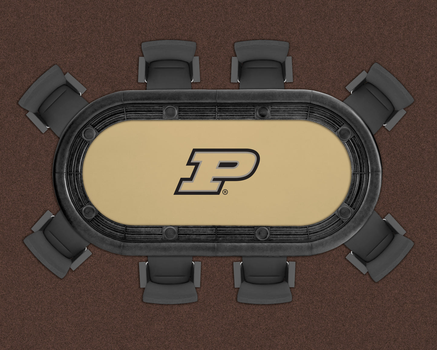 Purdue Boilermakers Custom Poker Table Replacement Felt LIFESTYLE