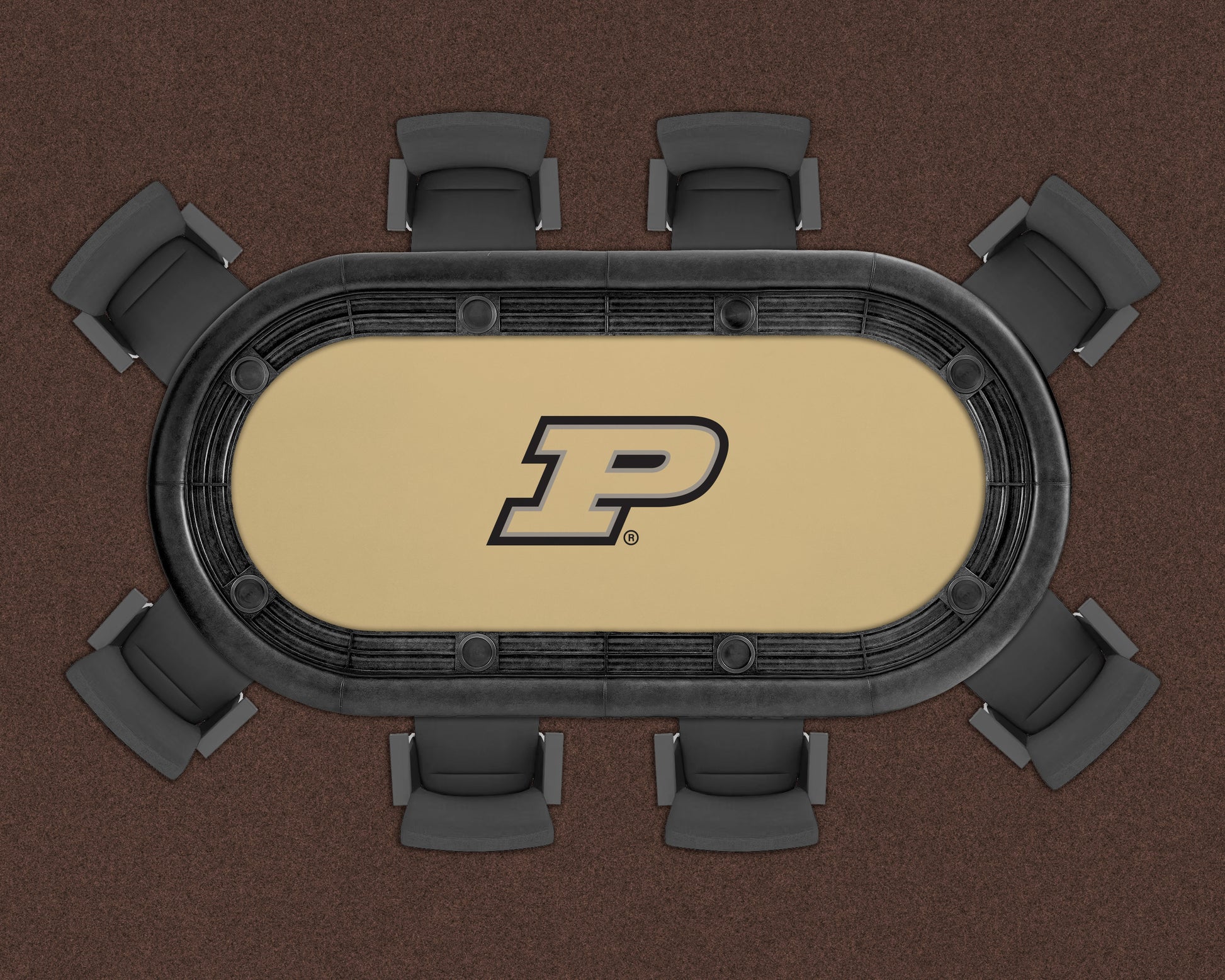 Purdue Boilermakers Custom Poker Table Replacement Felt LIFESTYLE