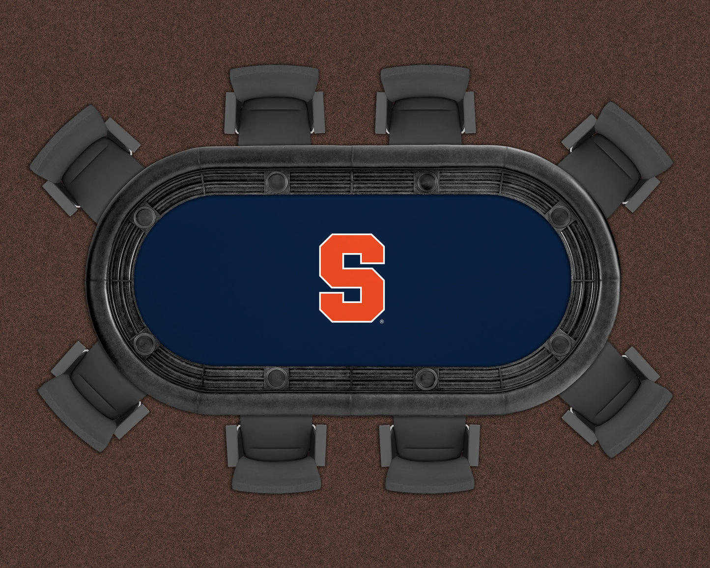 Syracuse Orange Custom Poker Table Replacement Felt LIFESTYLE