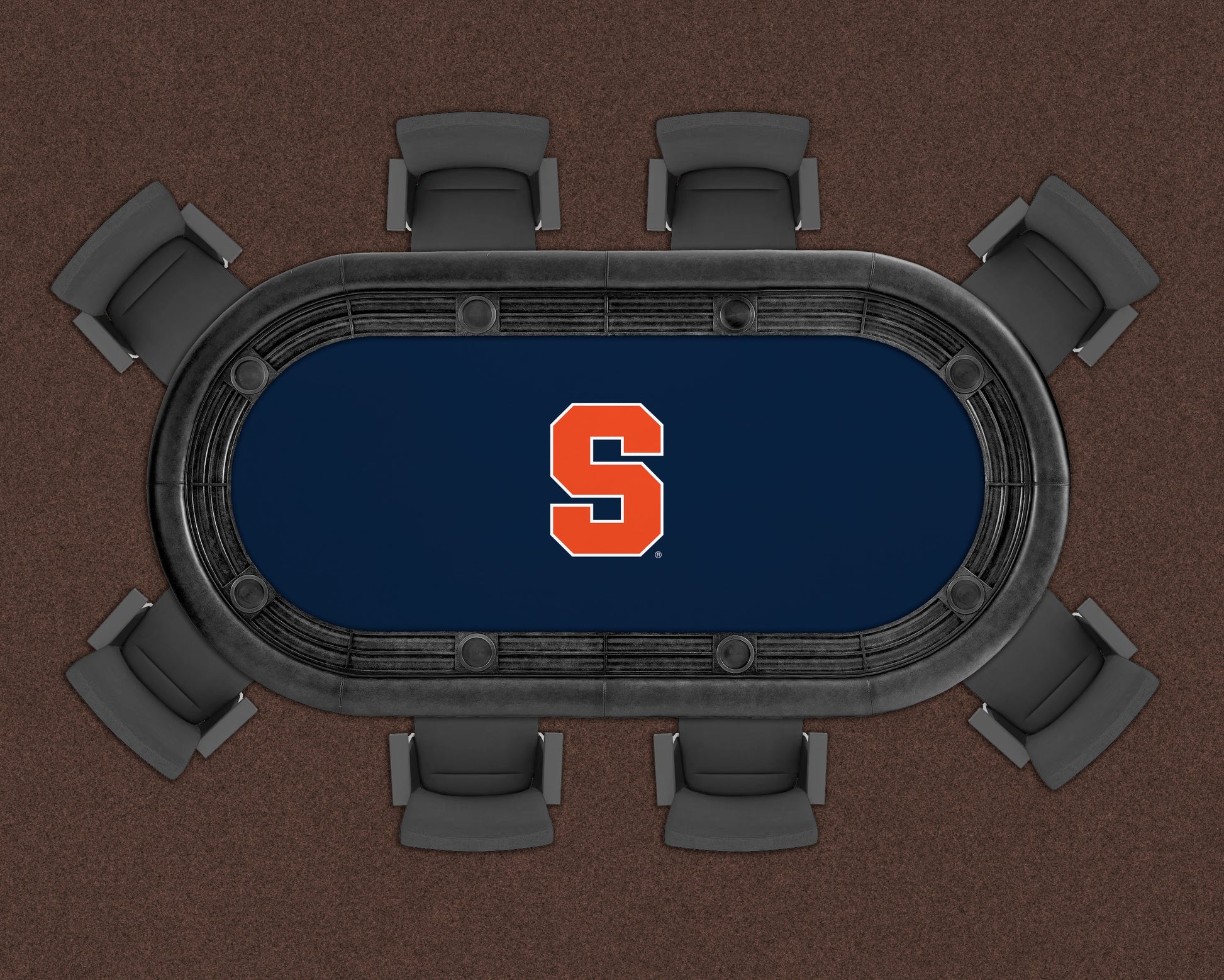 Syracuse Orange Custom Poker Table Replacement Felt LIFESTYLE