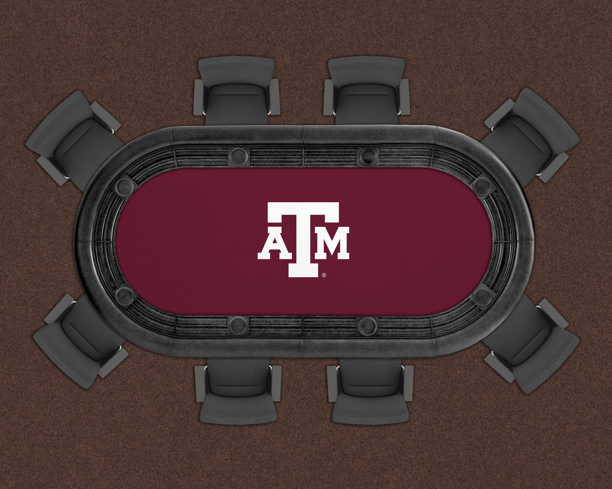 Texas A&M Aggies Custom Poker Table Replacement Felt LIFESTYLE