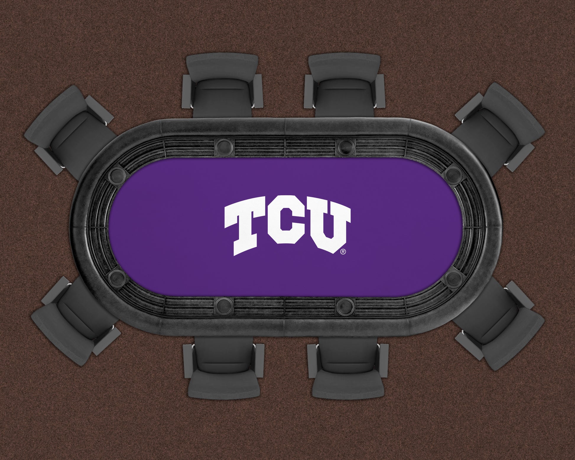 TCU Horned Frogs Custom Poker Table Replacement Felt LIFESTYLE