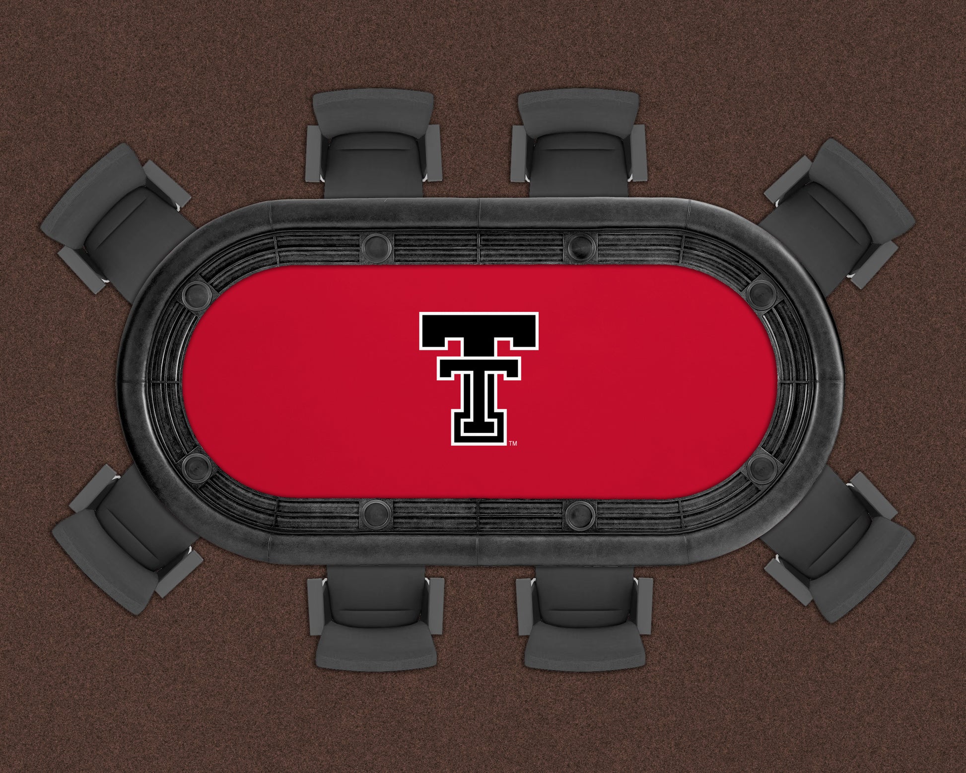 Texas Tech Red Raiders Custom Poker Table Replacement Felt LIFESTYLE