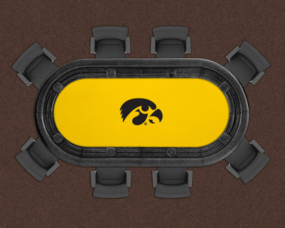 Iowa Hawkeyes Custom Poker Table Replacement Felt LIFESTYLE