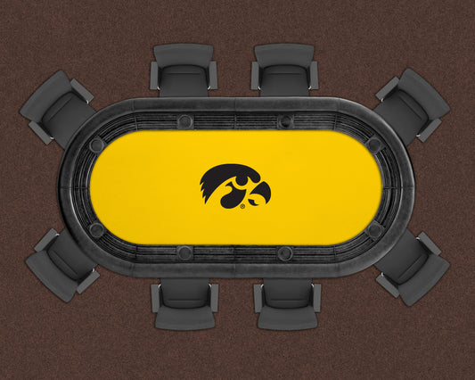 Iowa Hawkeyes Custom Poker Table Replacement Felt LIFESTYLE