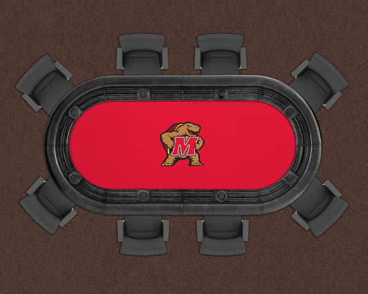 Maryland Terrapins Custom Poker Table Replacement Felt LIFESTYLE