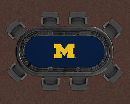 Michigan Wolverines Custom Poker Table Replacement Felt LIFESTYLE