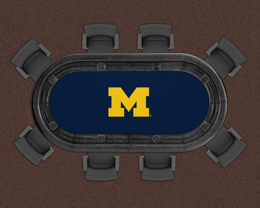 Michigan Wolverines Custom Poker Table Replacement Felt LIFESTYLE