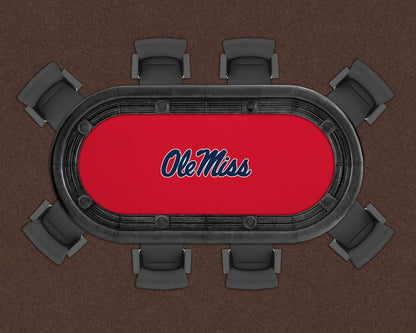 Mississippi Rebels Custom Poker Table Replacement Felt LIFESTYLE
