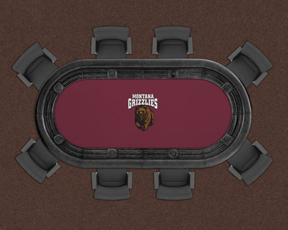 Montana Grizzlies Custom Poker Table Replacement Felt LIFESTYLE