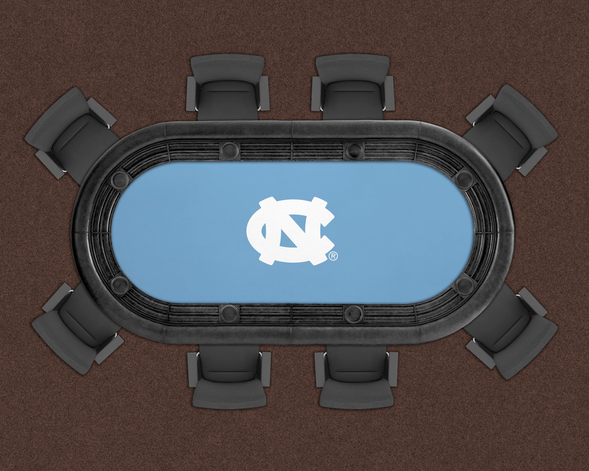 North Carolina Tar Heels Custom Poker Table Replacement Felt LIFESTYLE