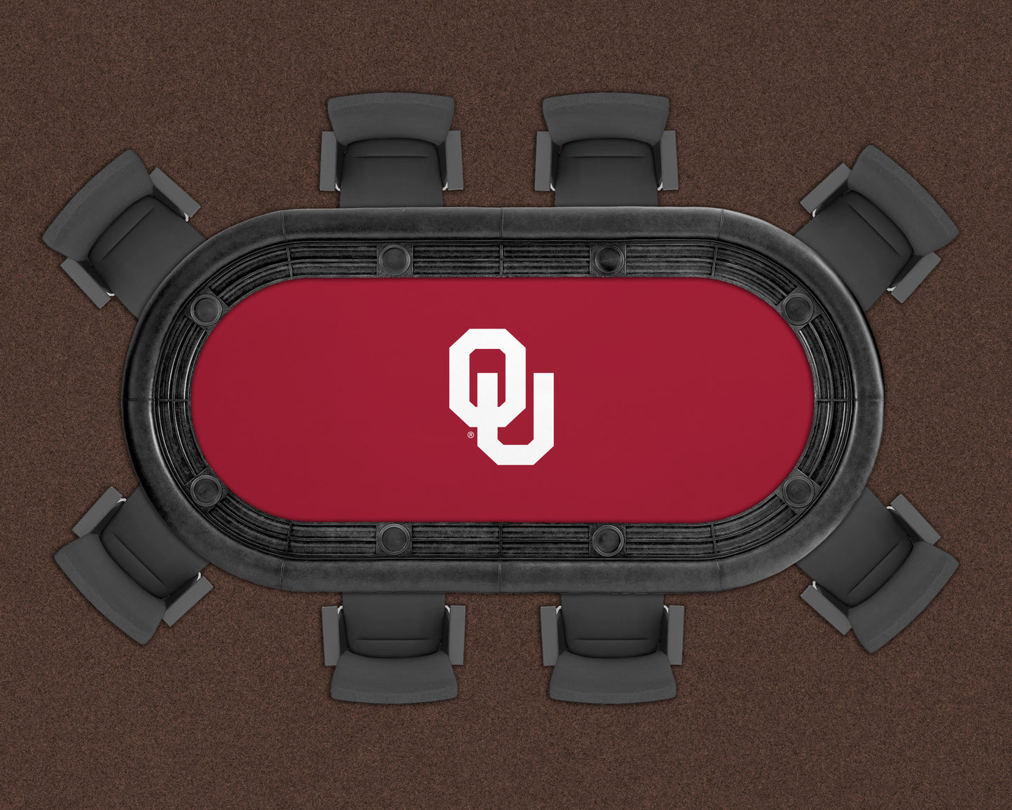 Oklahoma Sooners Custom Poker Table Replacement Felt LIFESTYLE