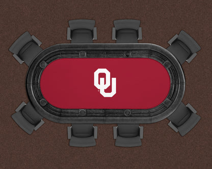 Oklahoma Sooners Custom Poker Table Replacement Felt LIFESTYLE