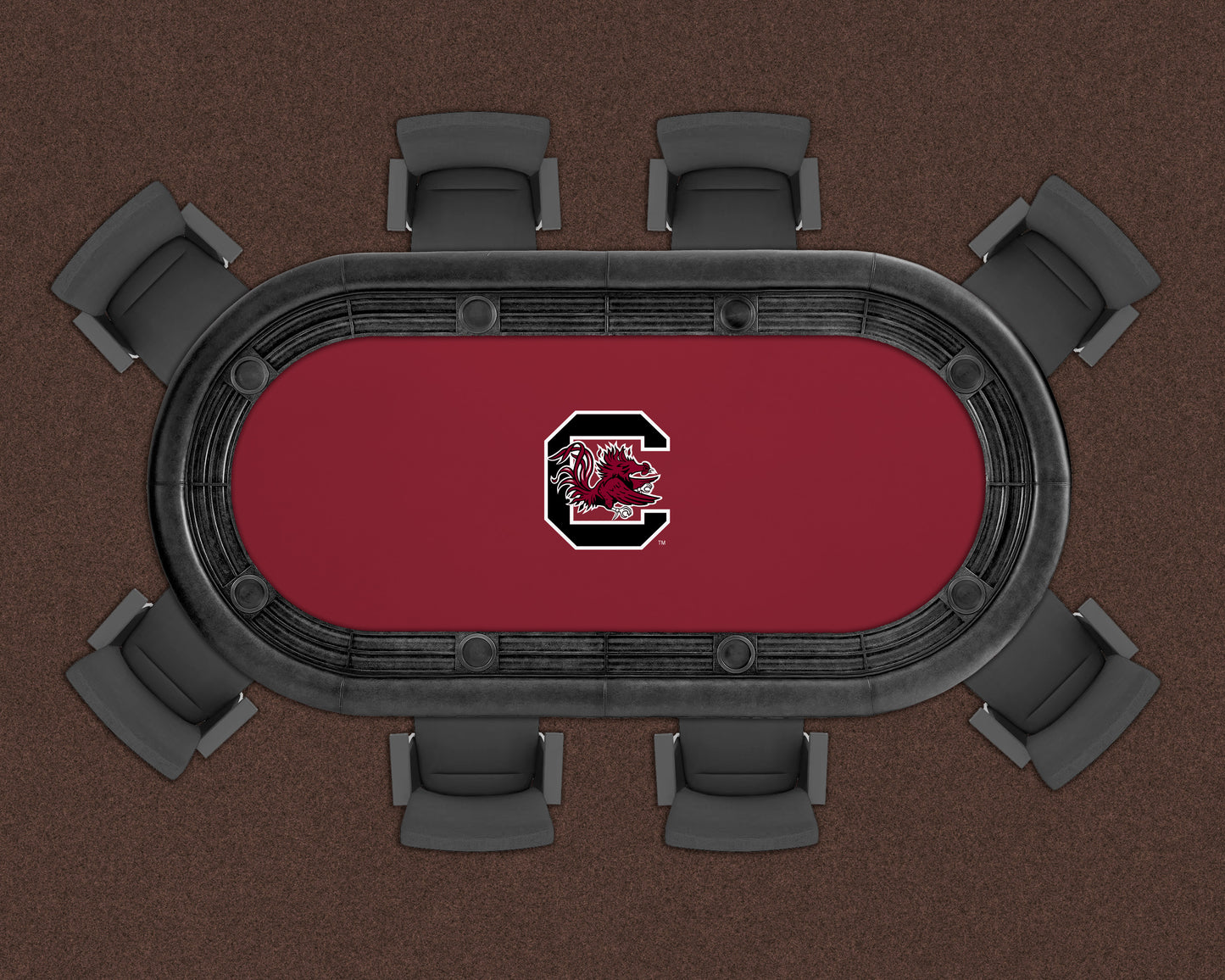 South Carolina Gamecocks Custom Poker Table Replacement Felt LIFESTYLE