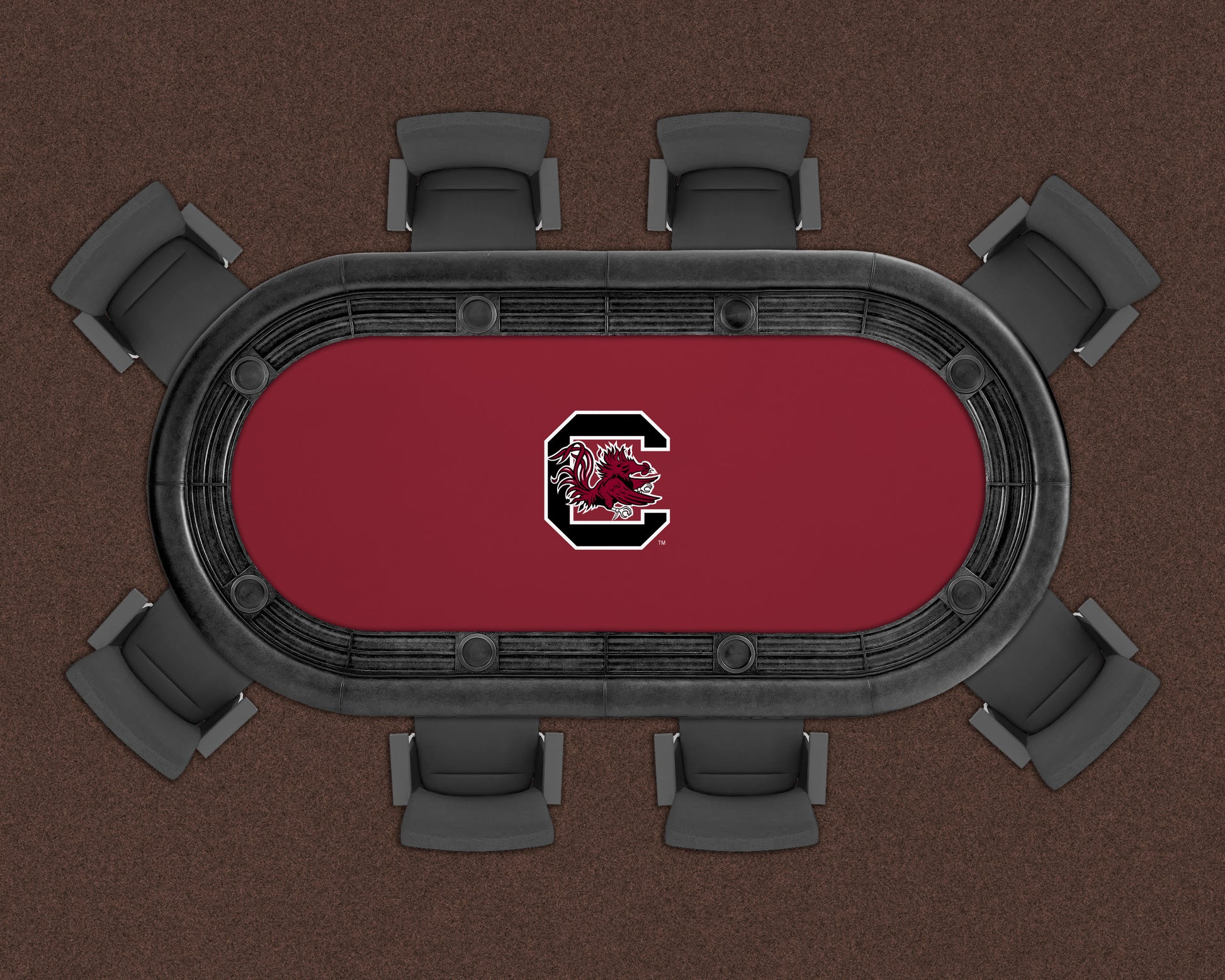 South Carolina Gamecocks Custom Poker Table Replacement Felt LIFESTYLE