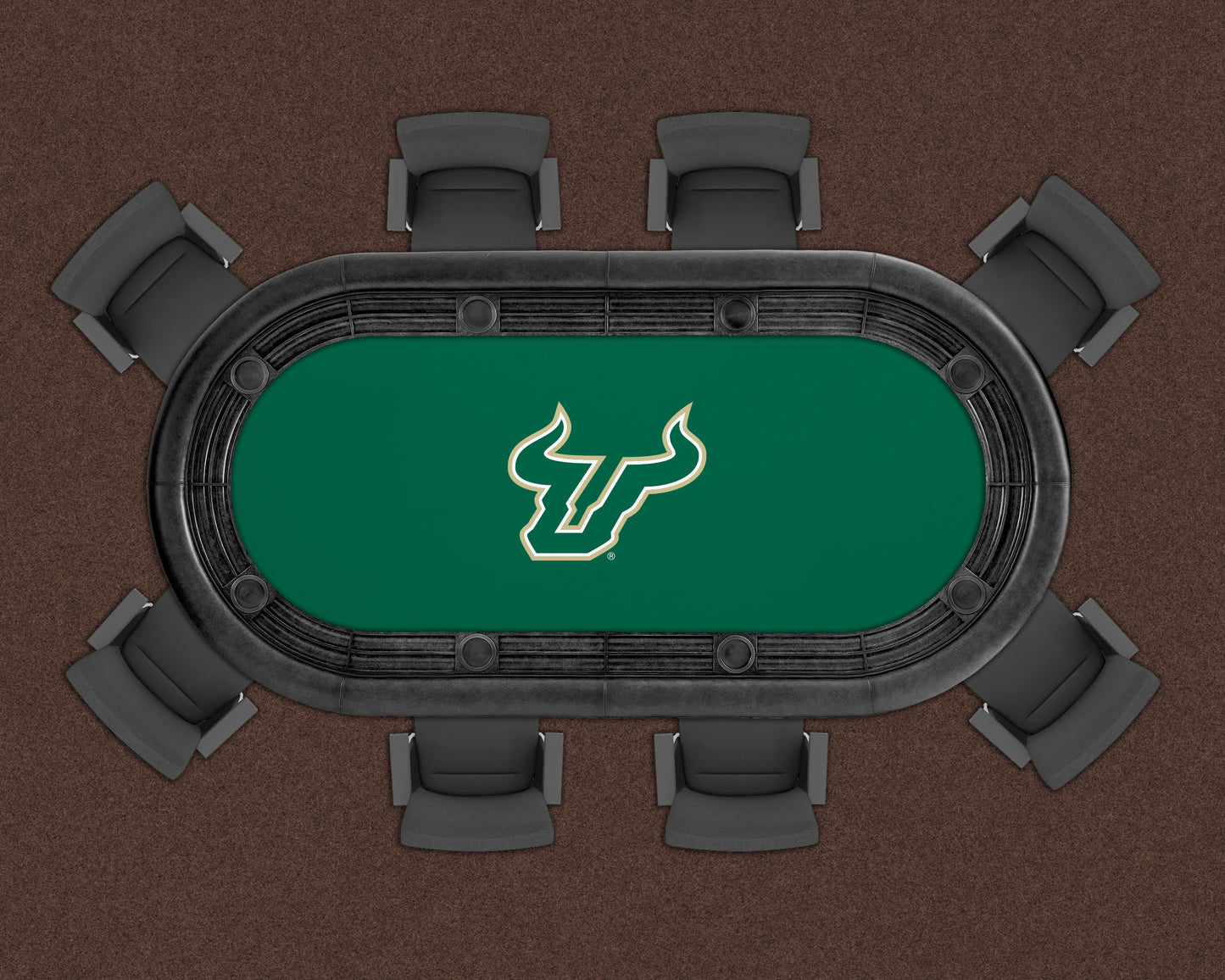 South Florida Bulls Custom Poker Table Replacement Felt LIFESTYLE
