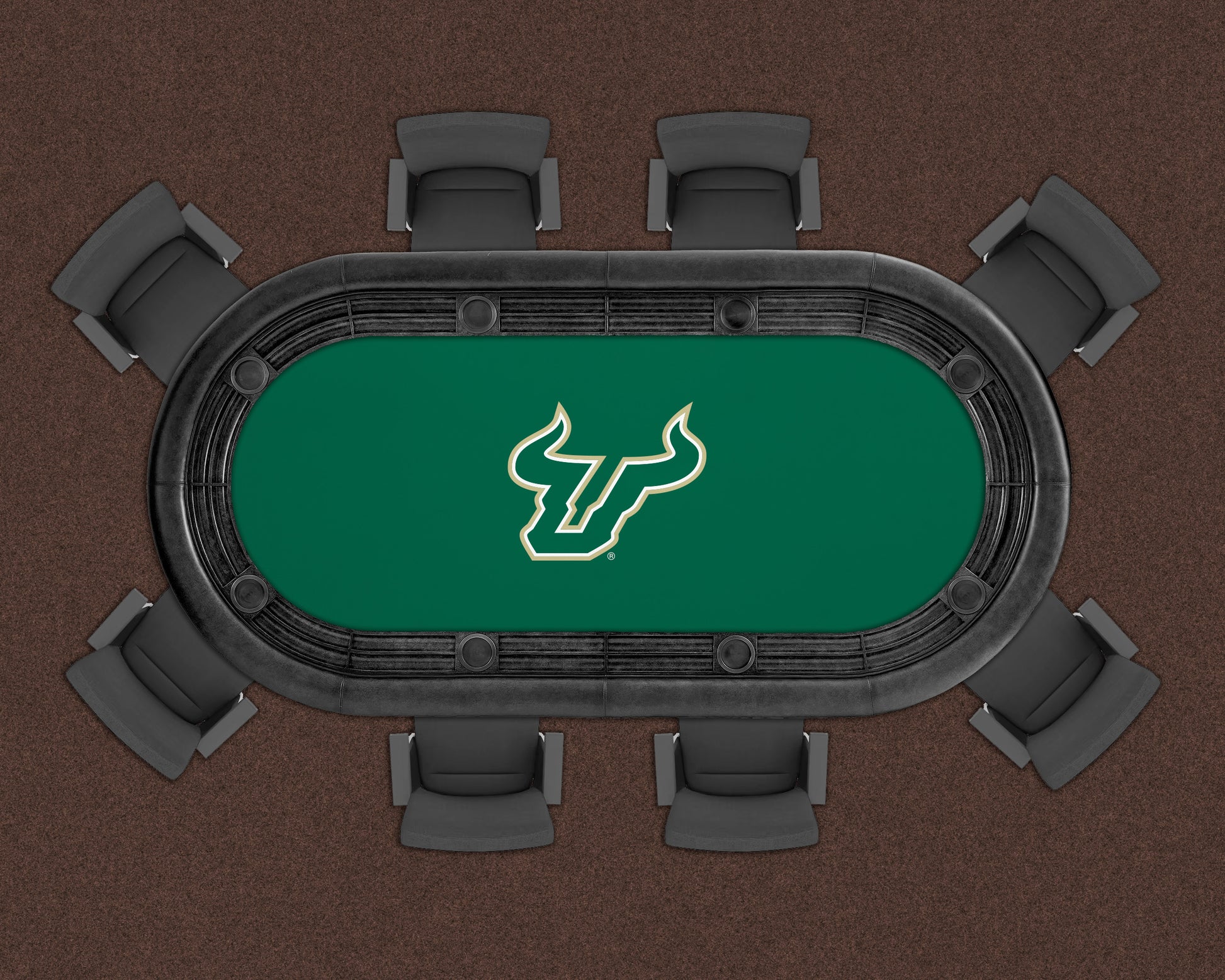 South Florida Bulls Custom Poker Table Replacement Felt LIFESTYLE