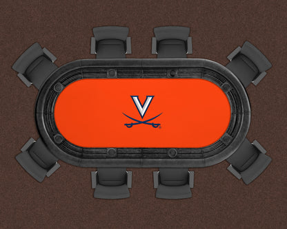 Virginia Cavaliers Custom Poker Table Replacement Felt LIFESTYLE