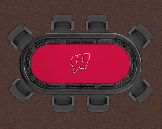 Wisconsin Badgers Custom Poker Table Replacement Felt LIFESTYLE