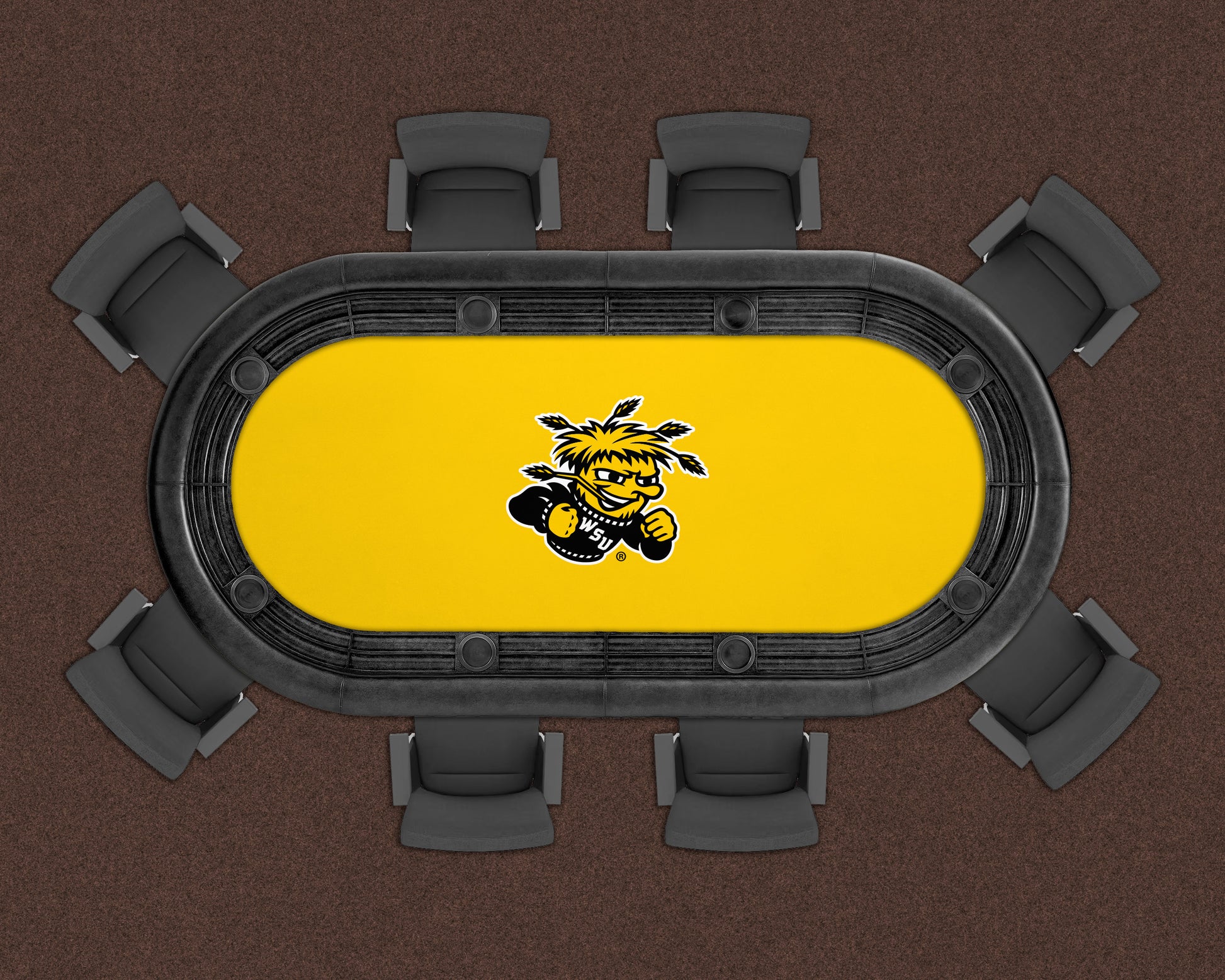 Wichita State Shockers Custom Poker Table Replacement Felt LIFESTYLE
