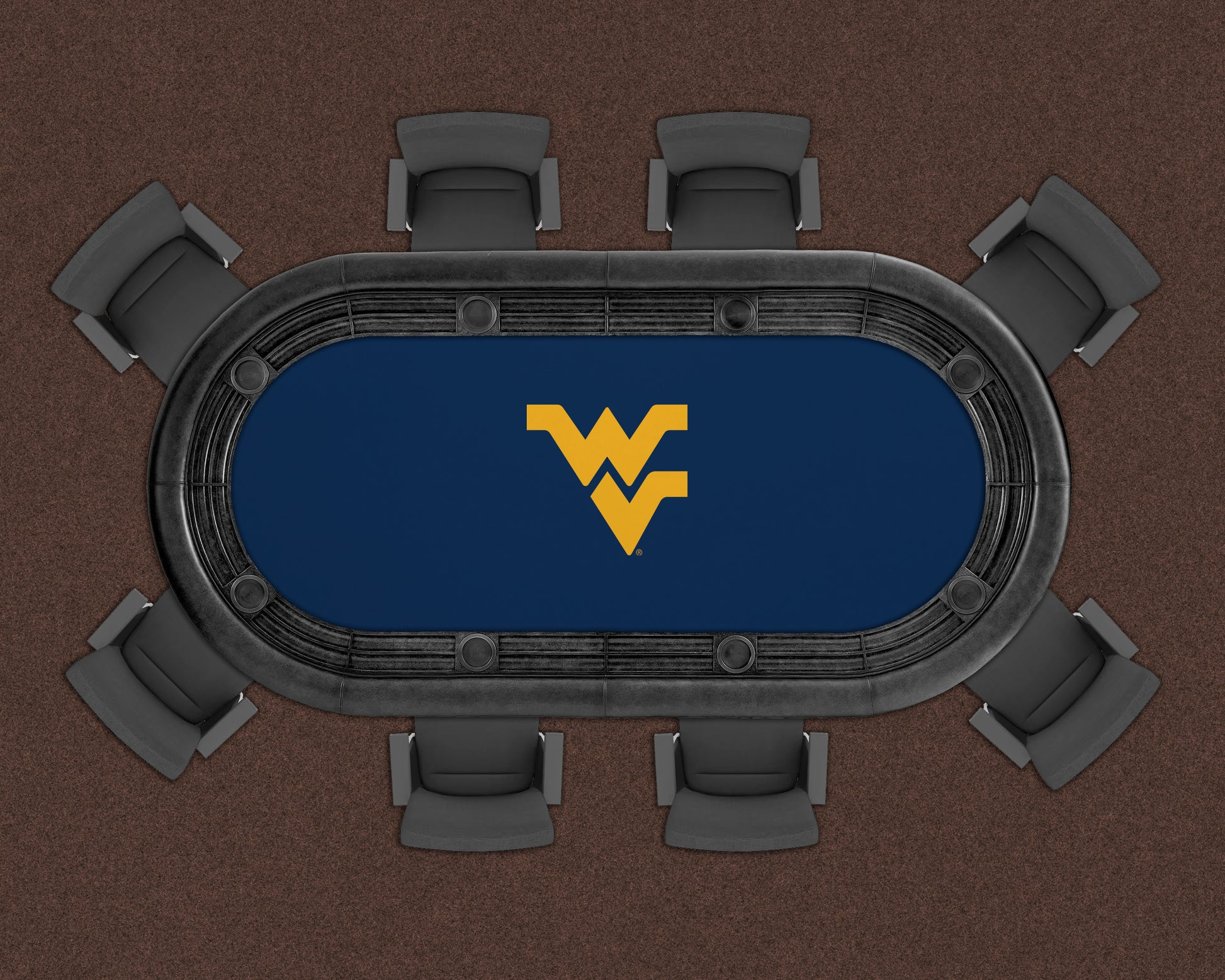 West Virginia Mountaineers Custom Poker Table Replacement Felt LIFESTYLE