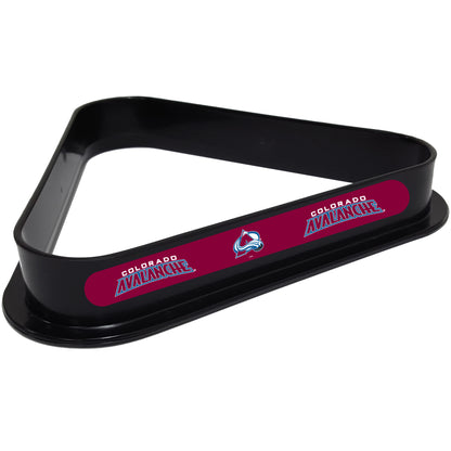 Colorado Avalanche NHL plastic pool table 8-ball triangle rack with team logos