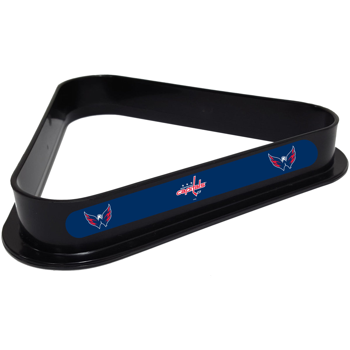 Washington Capitals NHL plastic pool table 8-ball triangle rack with team logos