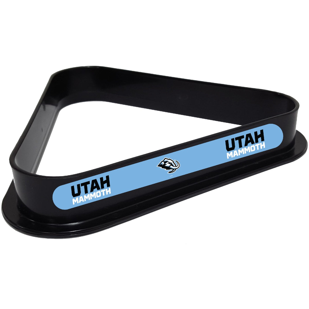 Utah Mammoth NHL plastic pool table 8-ball triangle rack with team logos