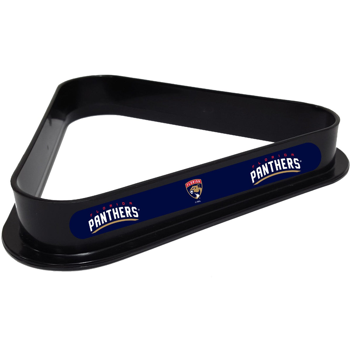 Florida Panthers NHL plastic pool table 8-ball triangle rack with team logos