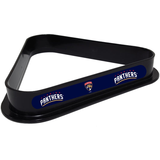 Florida Panthers NHL plastic pool table 8-ball triangle rack with team logos