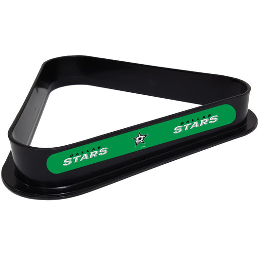 Dallas Stars NHL plastic pool table 8-ball triangle rack with team logos