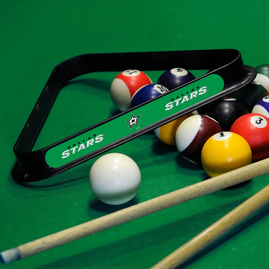 Dallas Stars NHL 8-ball triangle rack - lifestyle photo