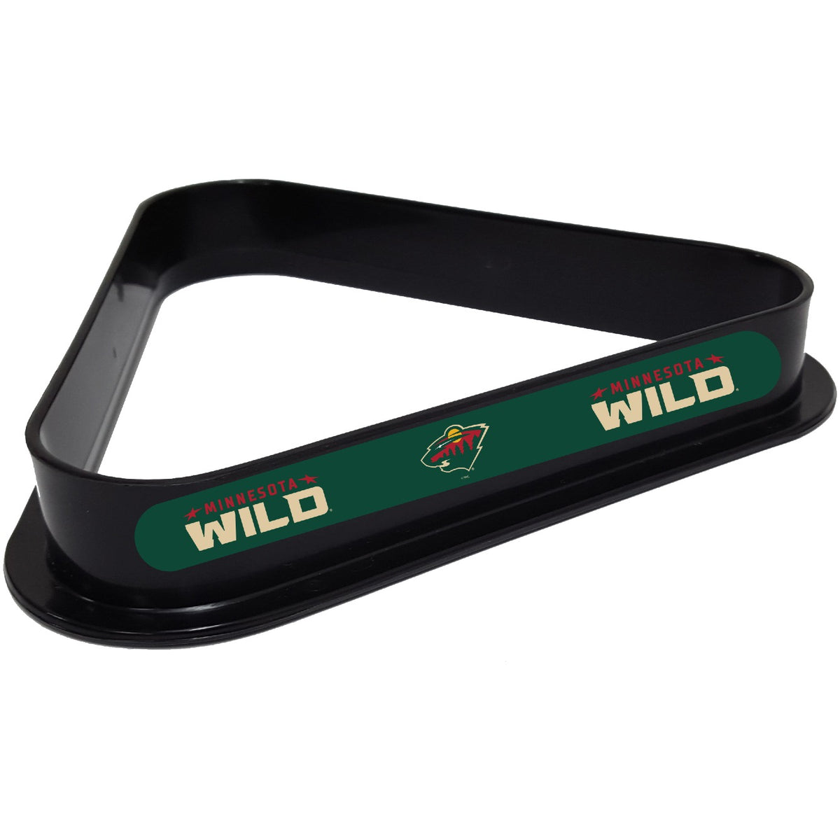 Minnesota Wild NHL plastic pool table 8-ball triangle rack with team logos