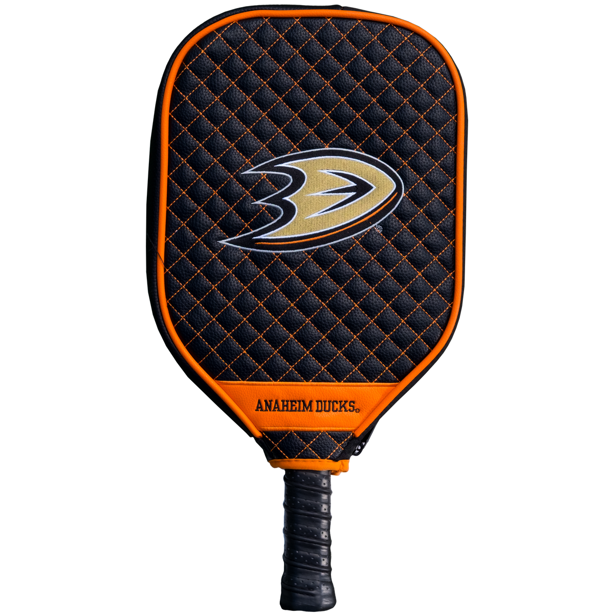 Anaheim Ducks quilted pickleball paddle cover