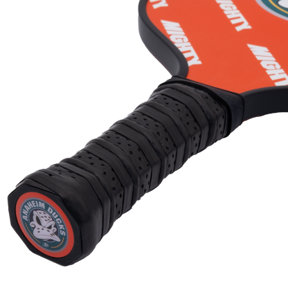 Anaheim Ducks pickleball paddle handle logo