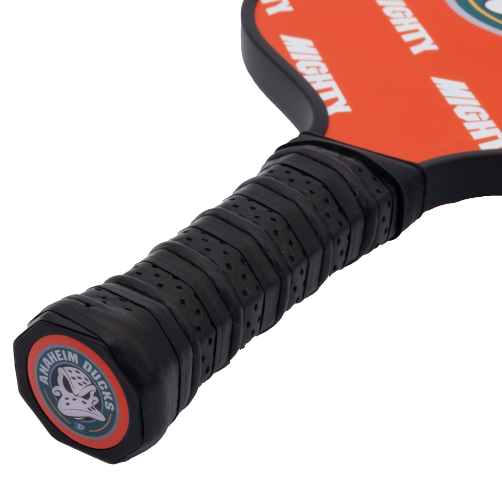 Anaheim Ducks pickleball paddle handle logo
