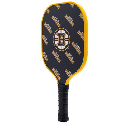 Boston Bruins pickleball paddle back view