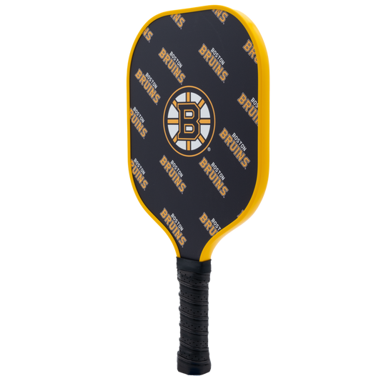 Boston Bruins pickleball paddle back view