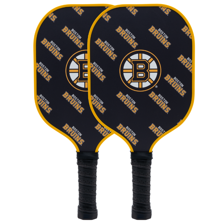Boston Bruins pickleball paddle set