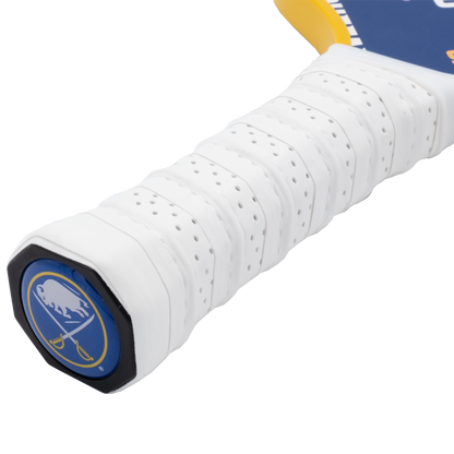Buffalo Sabres pickleball paddle handle logo