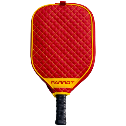 Calgary Flames quilted pickleball paddle cover back view