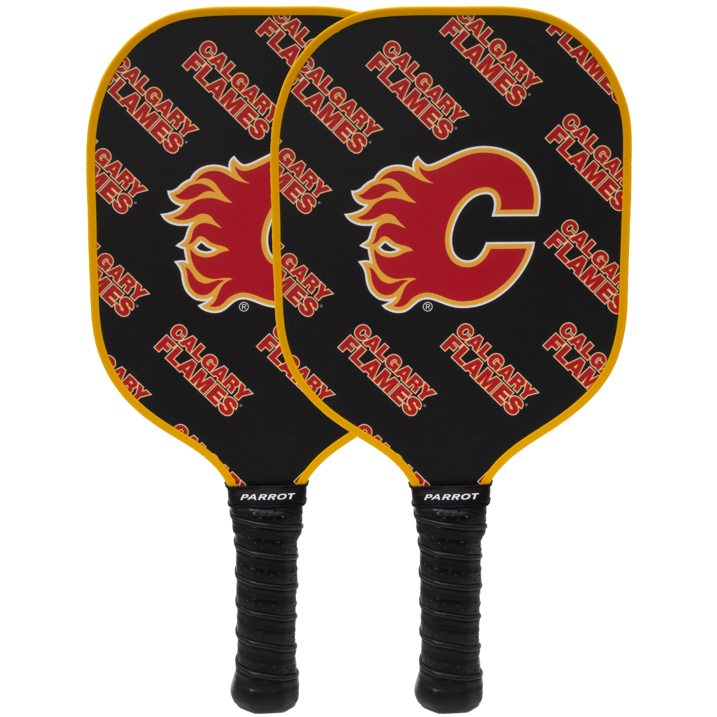 Calgary Flames pickleball paddle set