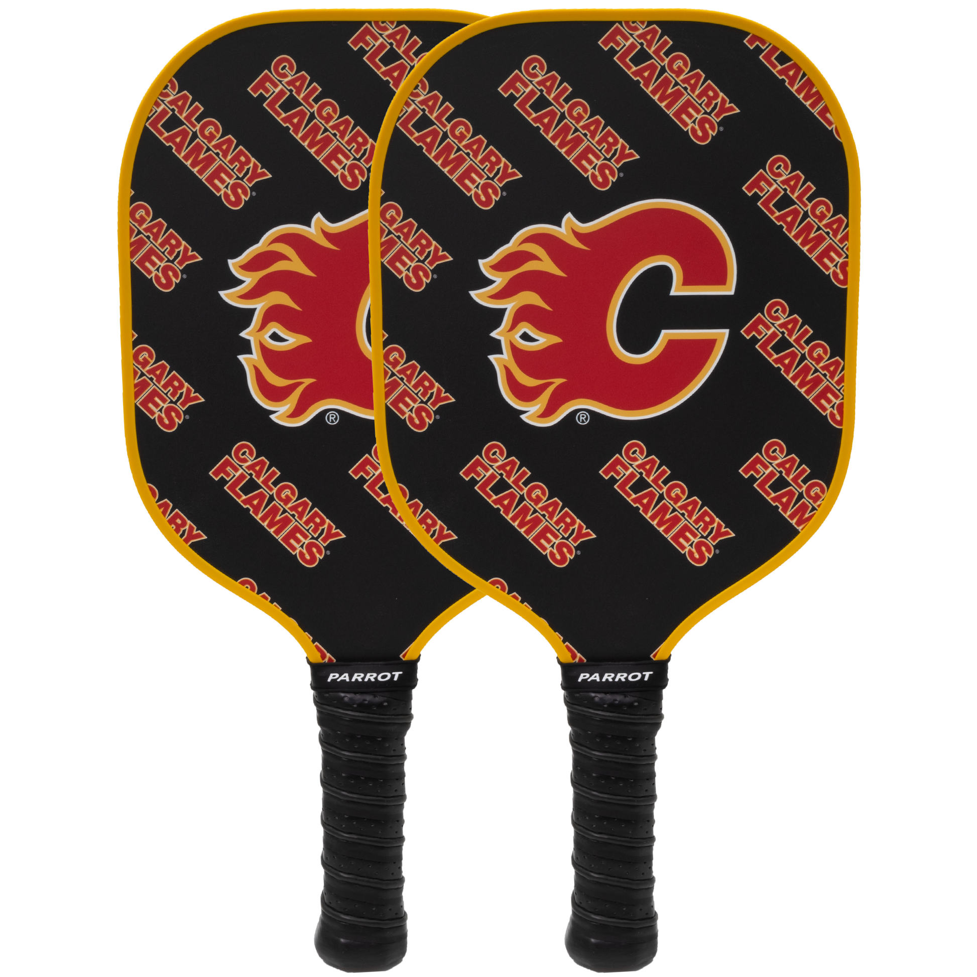 Calgary Flames pickleball paddle set