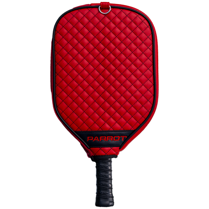Carolina Hurricanes quilted pickleball paddle cover back view