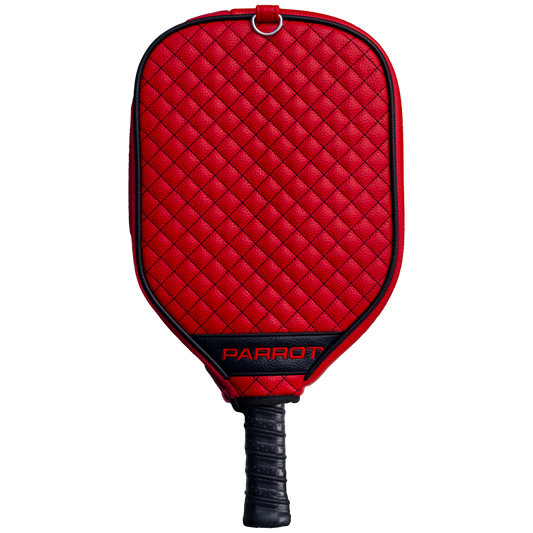 Carolina Hurricanes quilted pickleball paddle cover back view